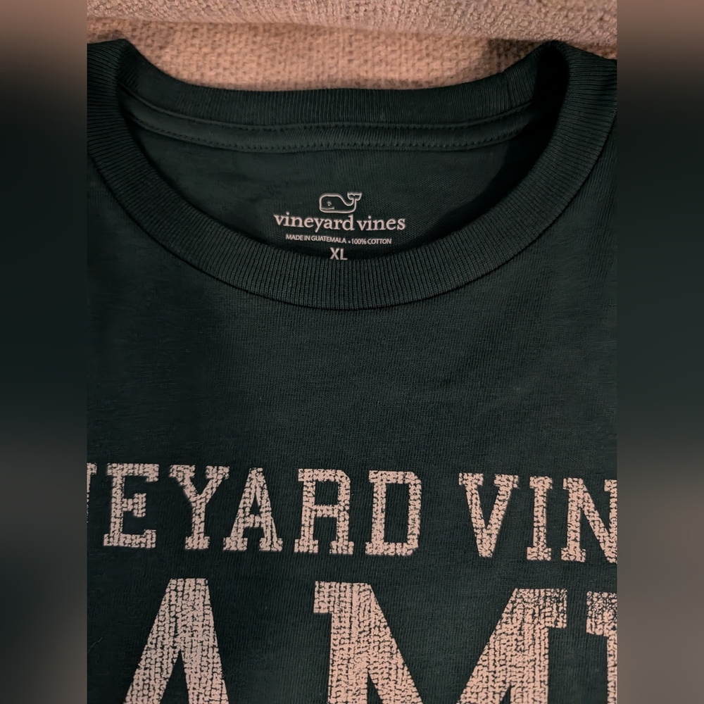 Vineyard Vines Dark Green Game Day Tee - Picture 3 of 3